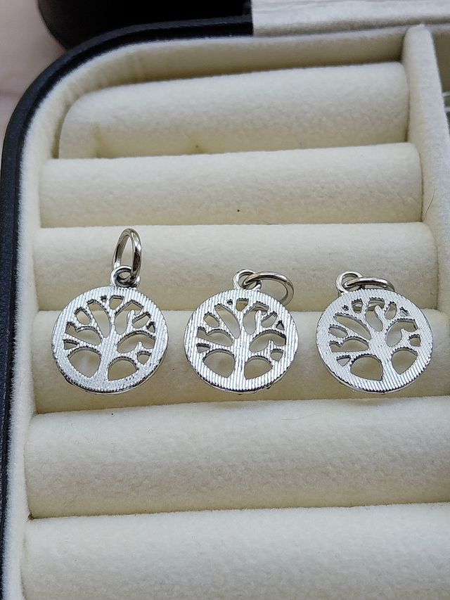 Pingentes Árvore da Vida Prateados