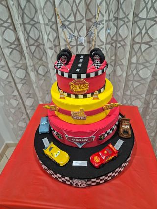 Torta Scenografica Cars 3 piani 
