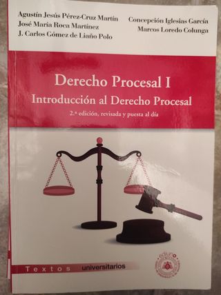 Libros de derecho procesal I y II
