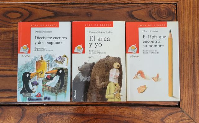 Lote 3 libros Sopa de Libros 8 años