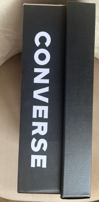 Converse negras plataforma cuero