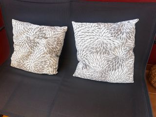 2 Cojines decorativos grises