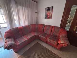 Sofá modular rojo