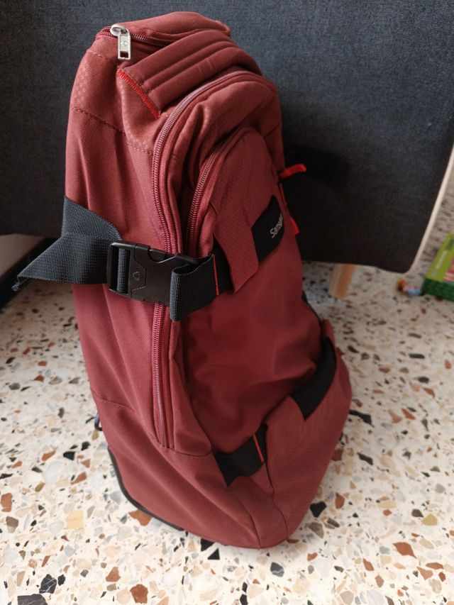 Mochila trolley maleta Samsonite roja nueva