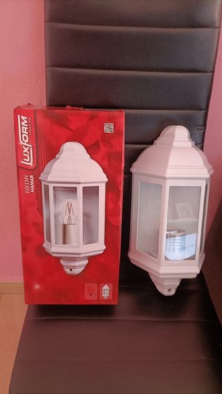 3 unidades Aplique Luxform Hamaar blanco