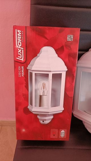 3 unidades Aplique Luxform Hamaar blanco