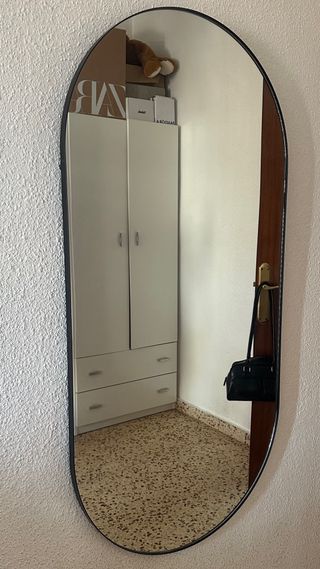 Espejo ovalado negro - Moderno