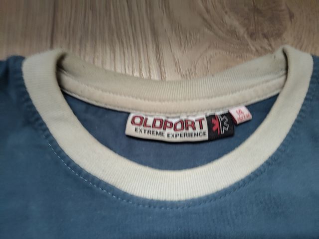 Camiseta OLDSPORT River - Azul y Blanca - 14 años