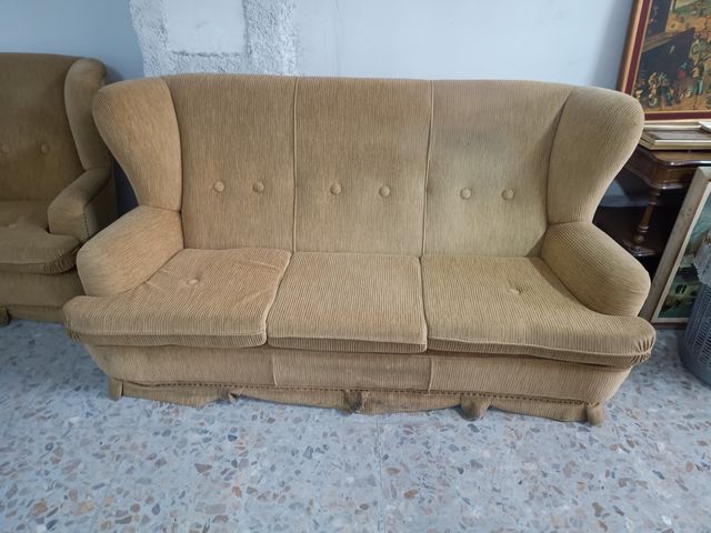 Sofá 3 plazas beige