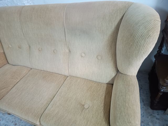 Sofá 3 plazas beige