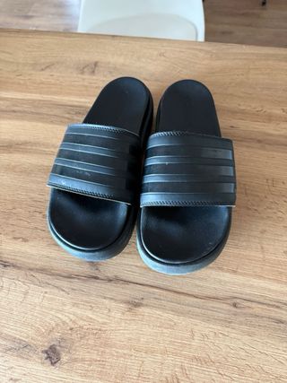 Adidas Adilette Platform - Chanclas Negras
