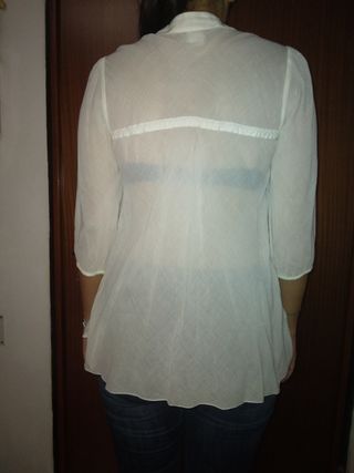Camicia bianca trasparenza