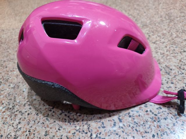 Casco bici niña rosa BTWIN
