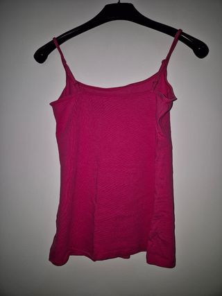Camiseta tirantes rosa
