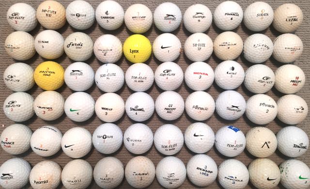 60 Bolas Golf Variadas