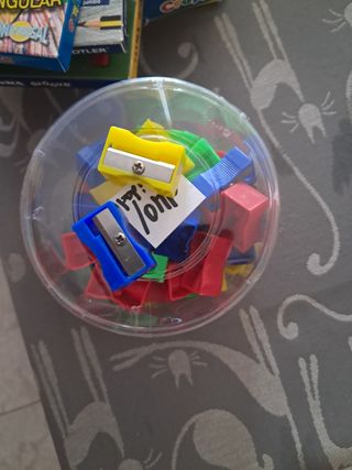 Sacapuntas de colores - 7 uds.