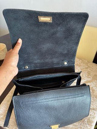 Bolso piel serpiente blanco-negro