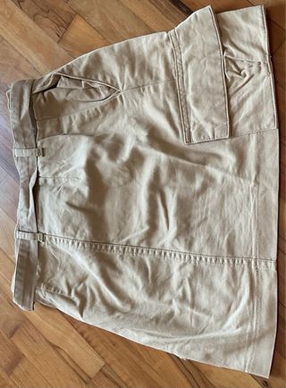 Minigonna beige cargo