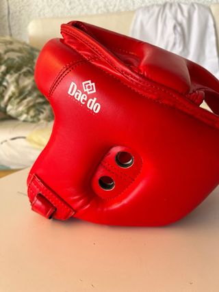 Casco, guantes patucos Taekwondo ITF niño talla S