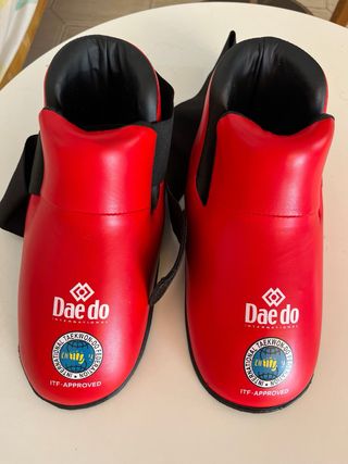 Casco, guantes patucos Taekwondo ITF niño talla S