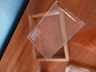 Cajas vintage de madera con metacrilato 
