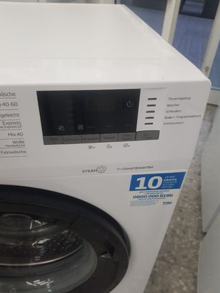Lavadora con tara Beko 9kg - una años garantía 