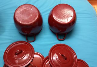 Juego cacerolas vintage 5 piezas