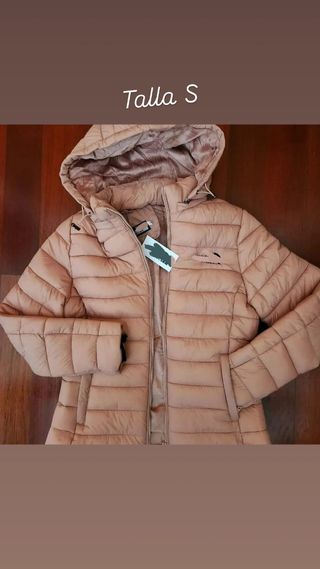 Chaqueta acolchada beige Talla S