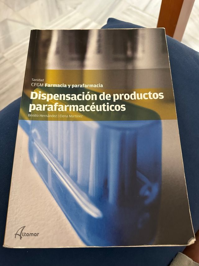 Libro Dispensación de productos parafarmacéuticos