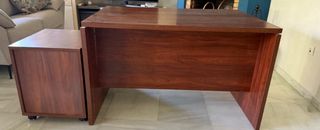 Mesa oficina + cajonera madera