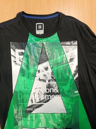 Camiseta G-Star RAW | Negra-Verde