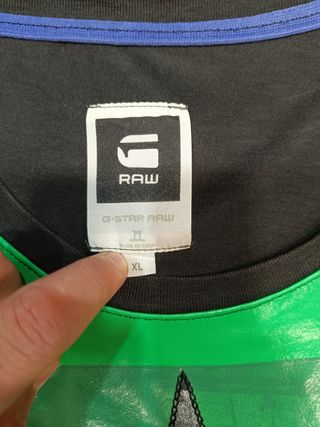 Camiseta G-Star RAW | Negra-Verde