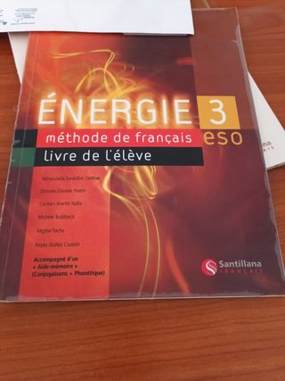 Libro Francés Energie 3 ESO