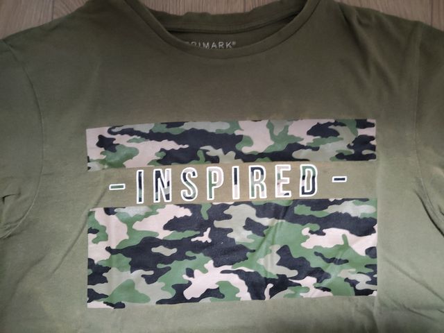 Camiseta niño verde militar - Inspired