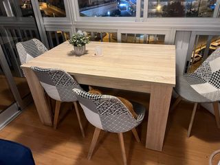 Mesa comedor madera - beige
