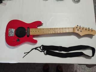 Guitarra eléctrica roja para niños