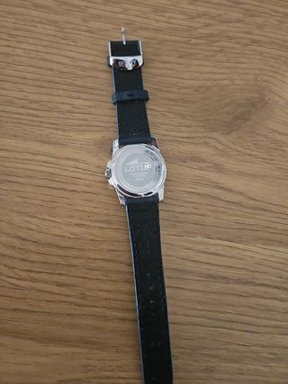 Reloj Lotus azul - correa negra