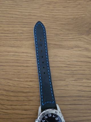 Reloj Lotus azul - correa negra