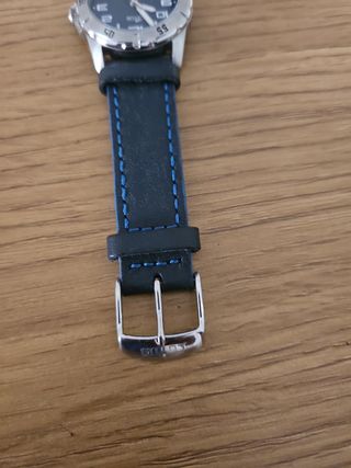 Reloj Lotus azul - correa negra