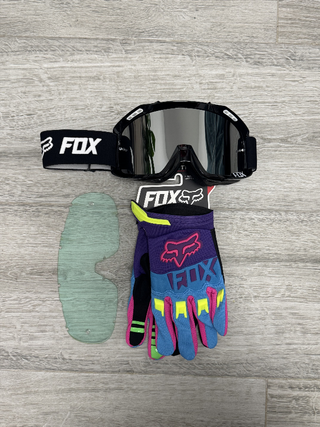 Pack FOX: Gafas + Guantes + Lente Extra 162