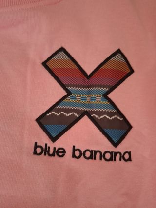 Sudadera rosa blue Banana