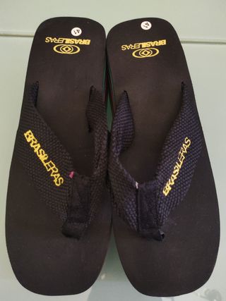Chanclas BRASILERAS plataforma multicolor nº41