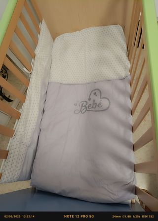 Cuna bebé madera - mint