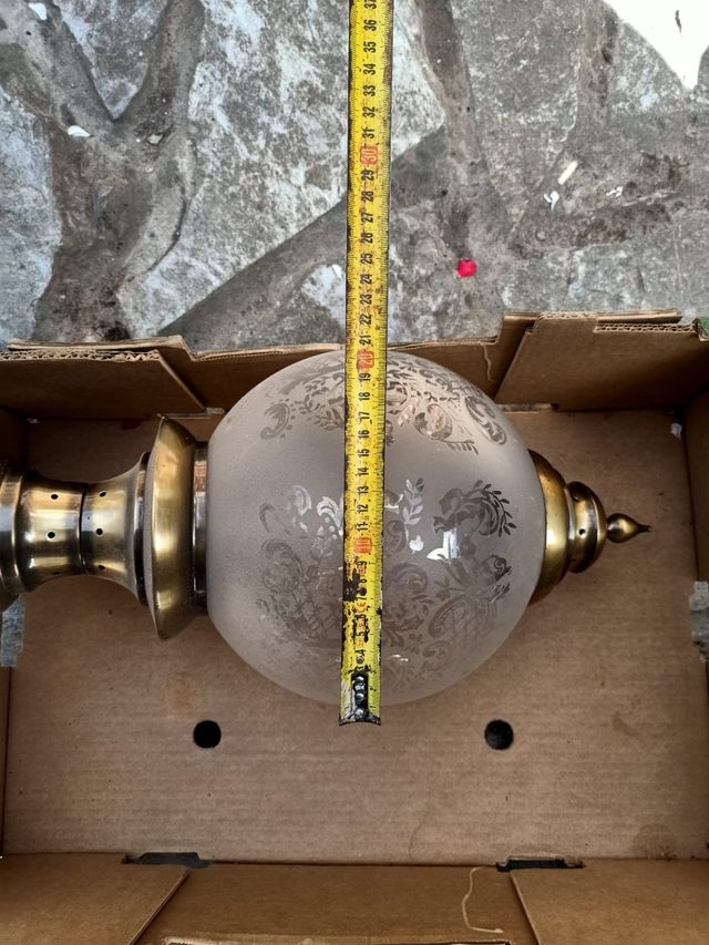 Lámpara techo vintage dorada