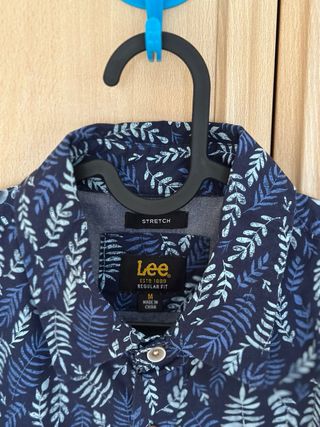 Camisa Lee manga corta azul