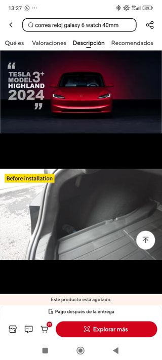 Cajas almacenaje Tesla Model 3