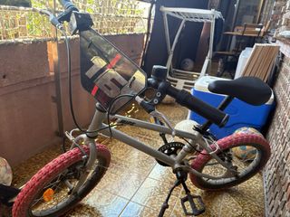 Bicicleta BMX 16" Niño/a Gris