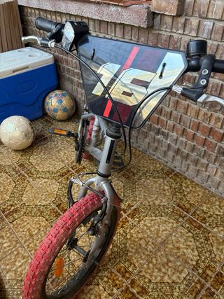Bicicleta BMX 16" Niño/a Gris