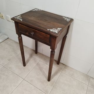 Mesita noche madera - marrón