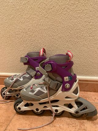 Patines niña + protecciones (32-35)